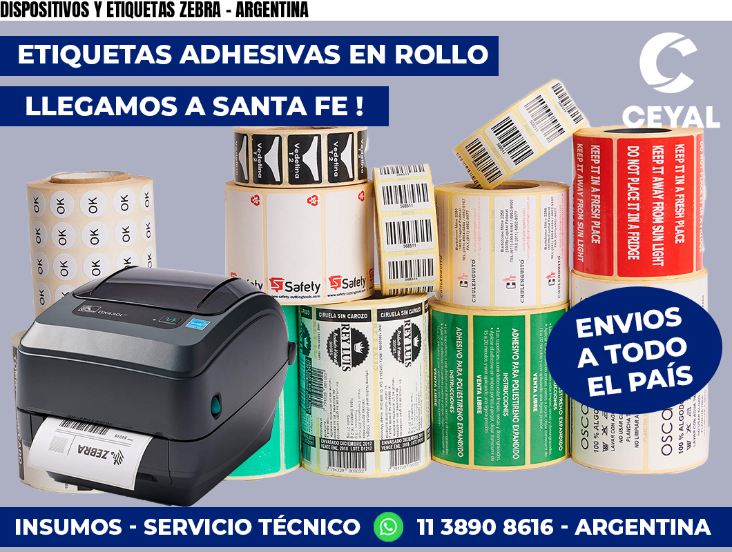 DISPOSITIVOS Y ETIQUETAS ZEBRA – ARGENTINA