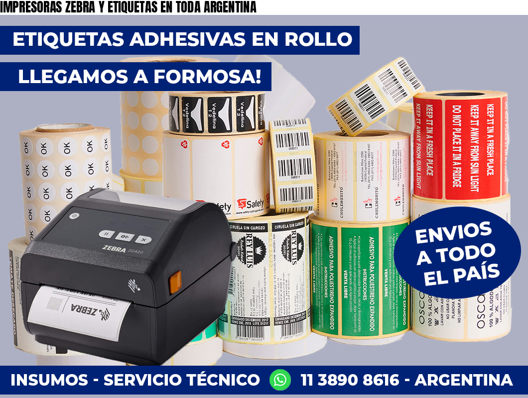 IMPRESORAS ZEBRA Y ETIQUETAS EN TODA ARGENTINA