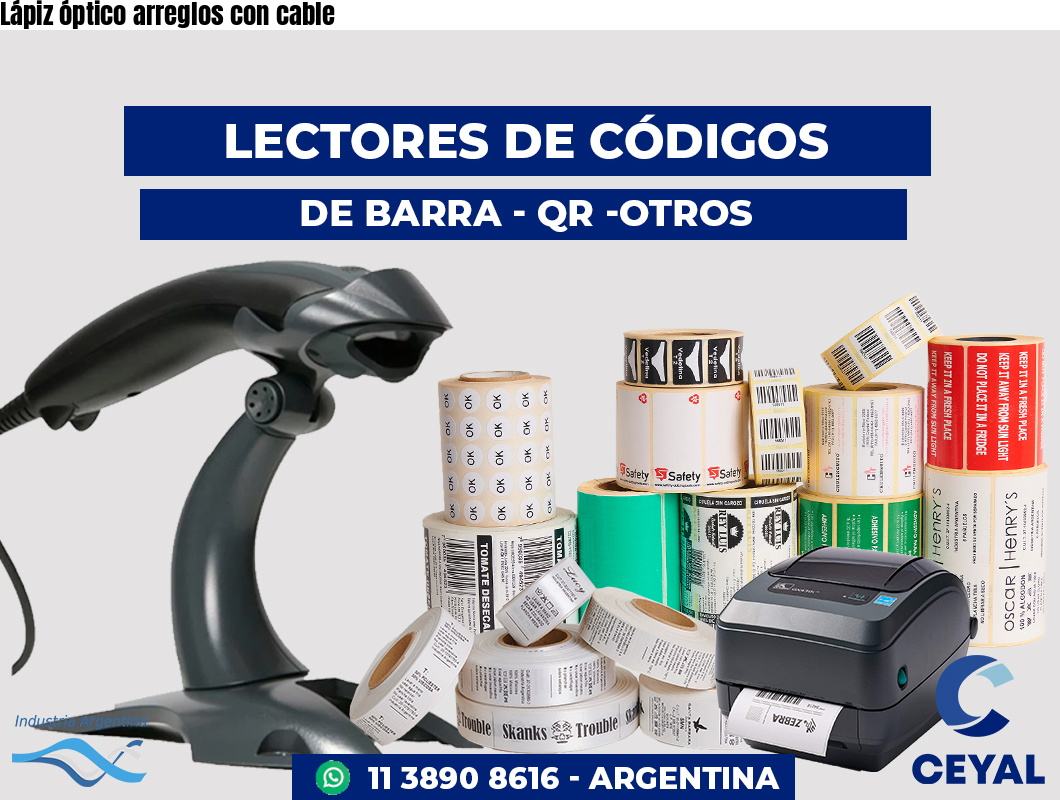 Lápiz óptico arreglos con cable