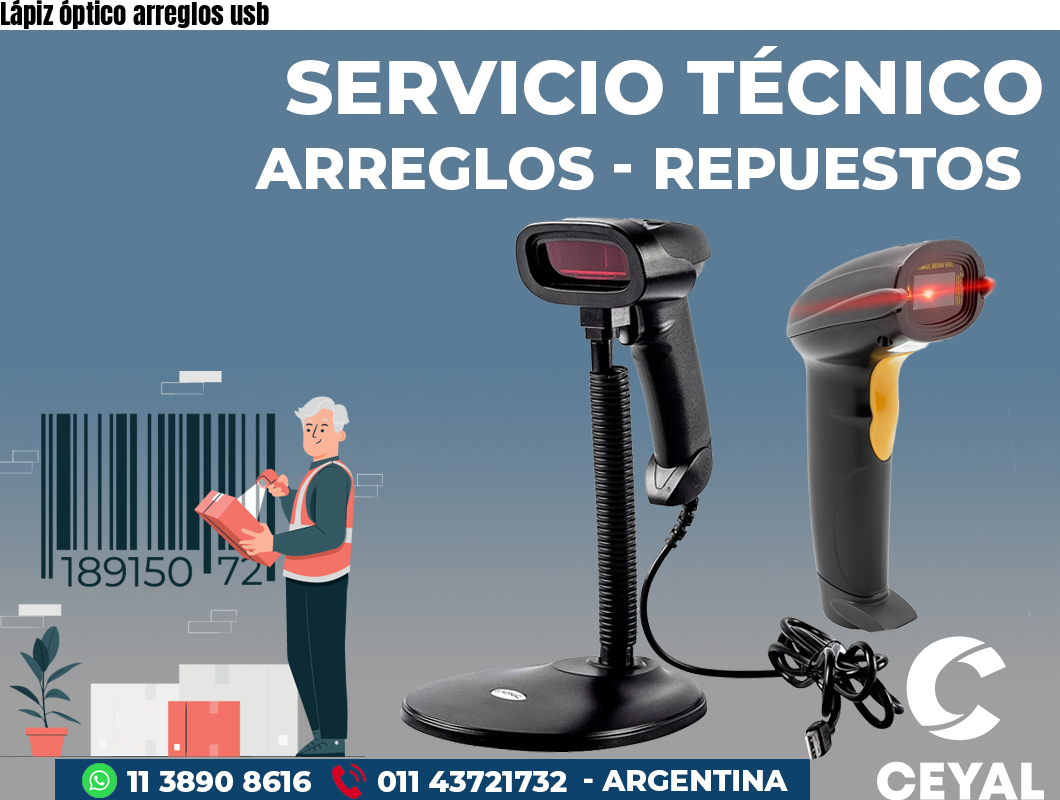 Lápiz óptico arreglos usb