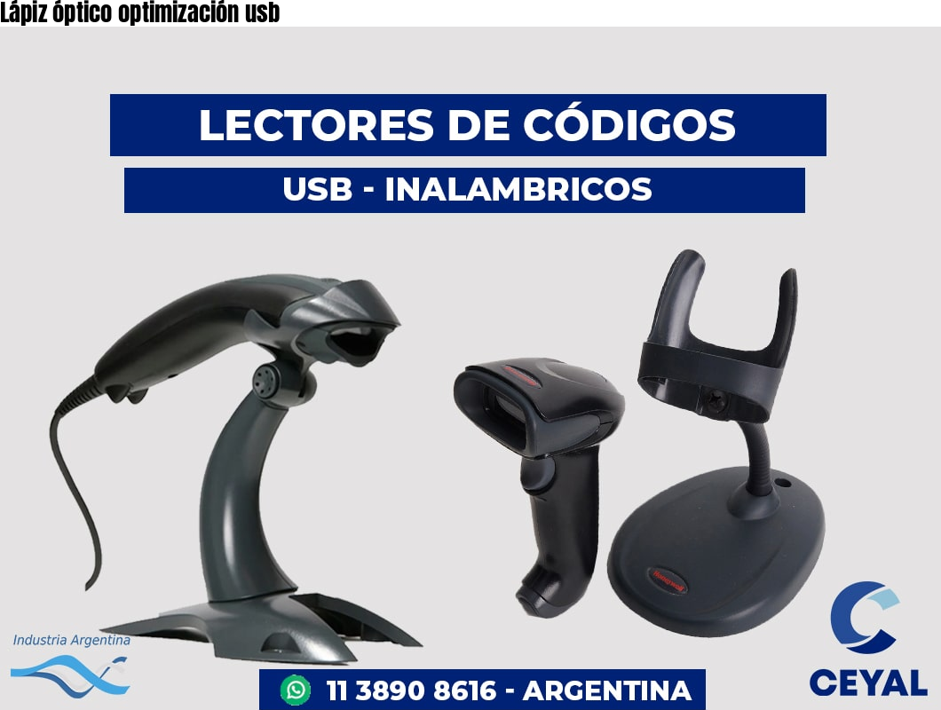 Lápiz óptico optimización usb