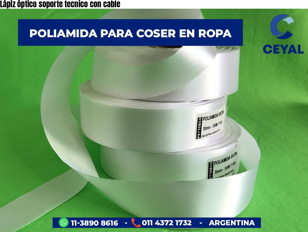 Lápiz óptico soporte tecnico con cable