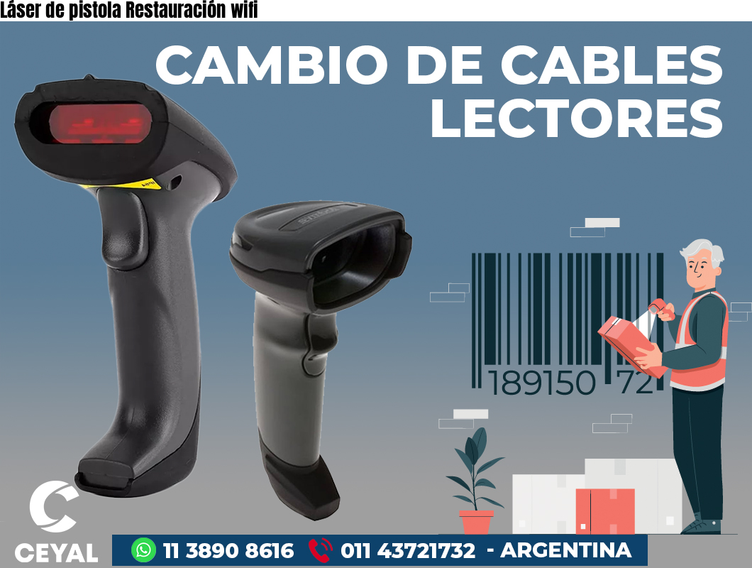 Láser de pistola Restauración wifi