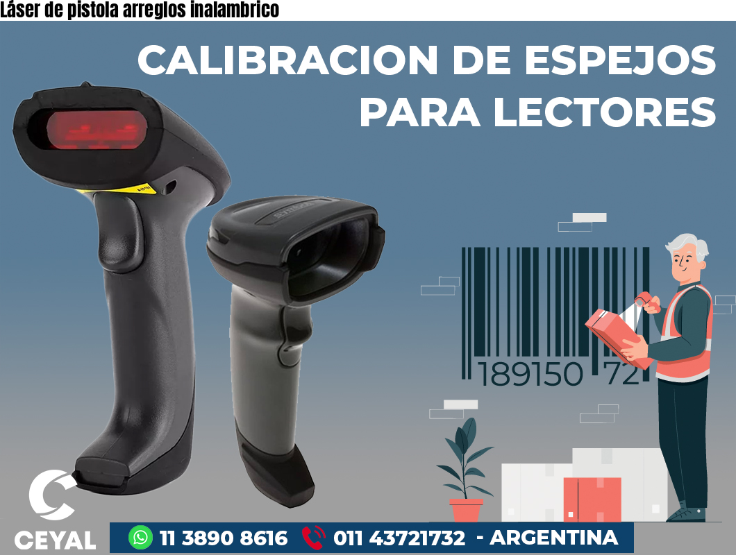 Láser de pistola arreglos inalambrico