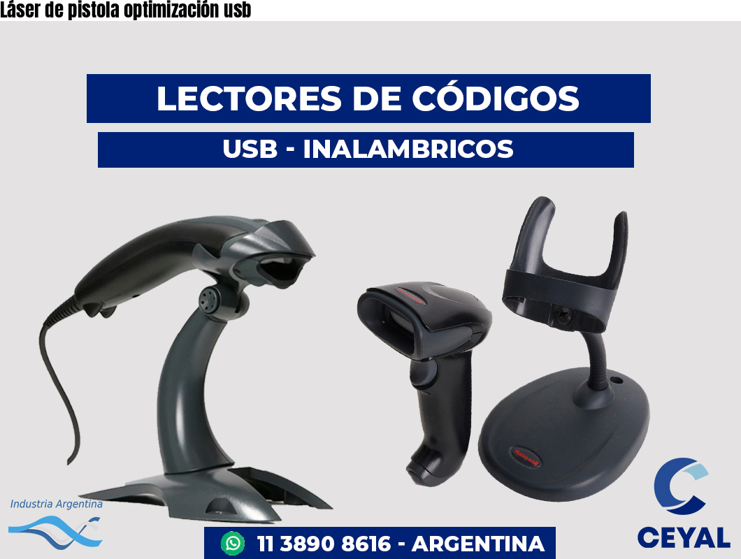 Láser de pistola optimización usb