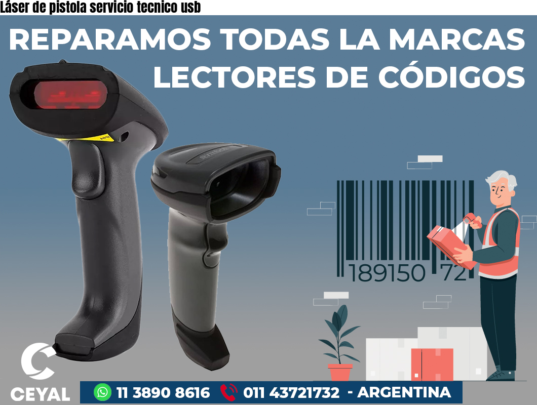 Láser de pistola servicio tecnico usb