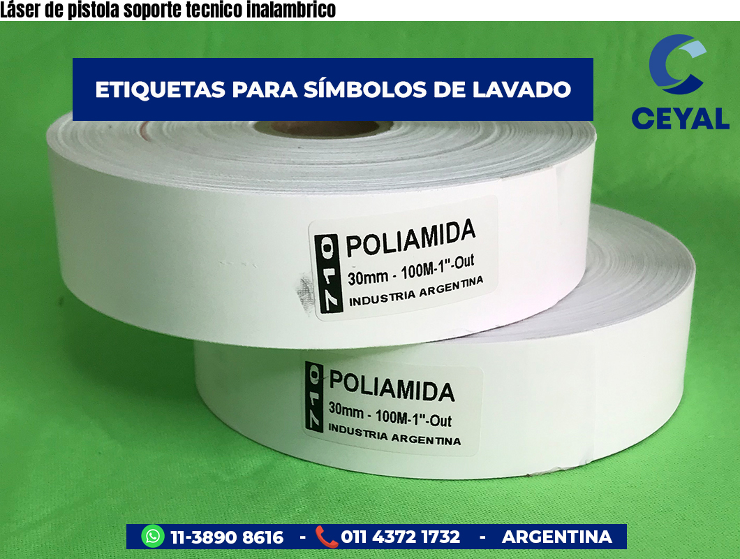 Láser de pistola soporte tecnico inalambrico