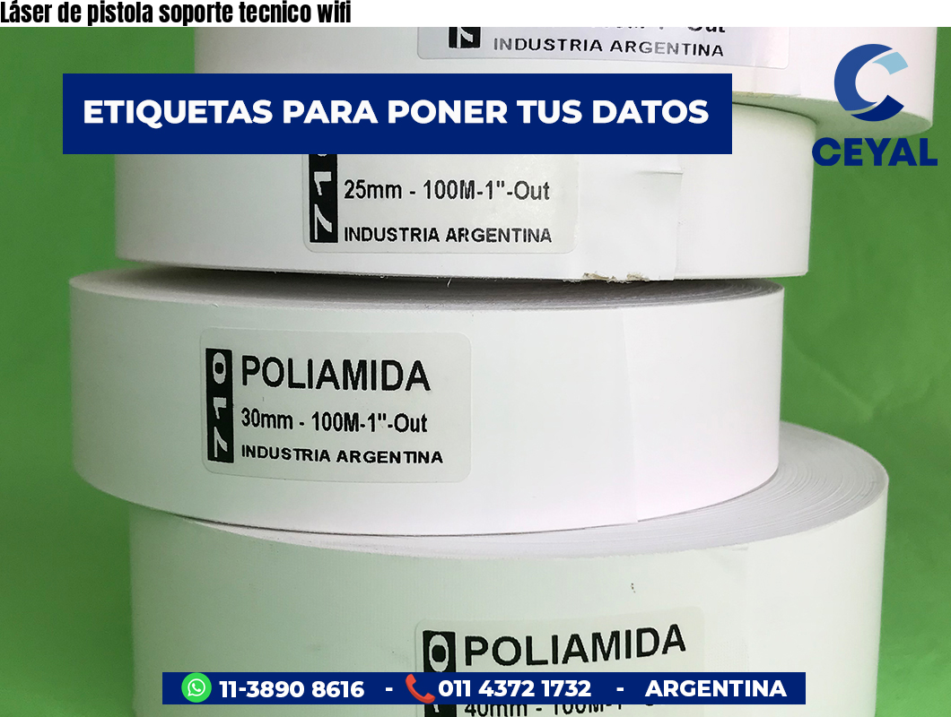 Láser de pistola soporte tecnico wifi