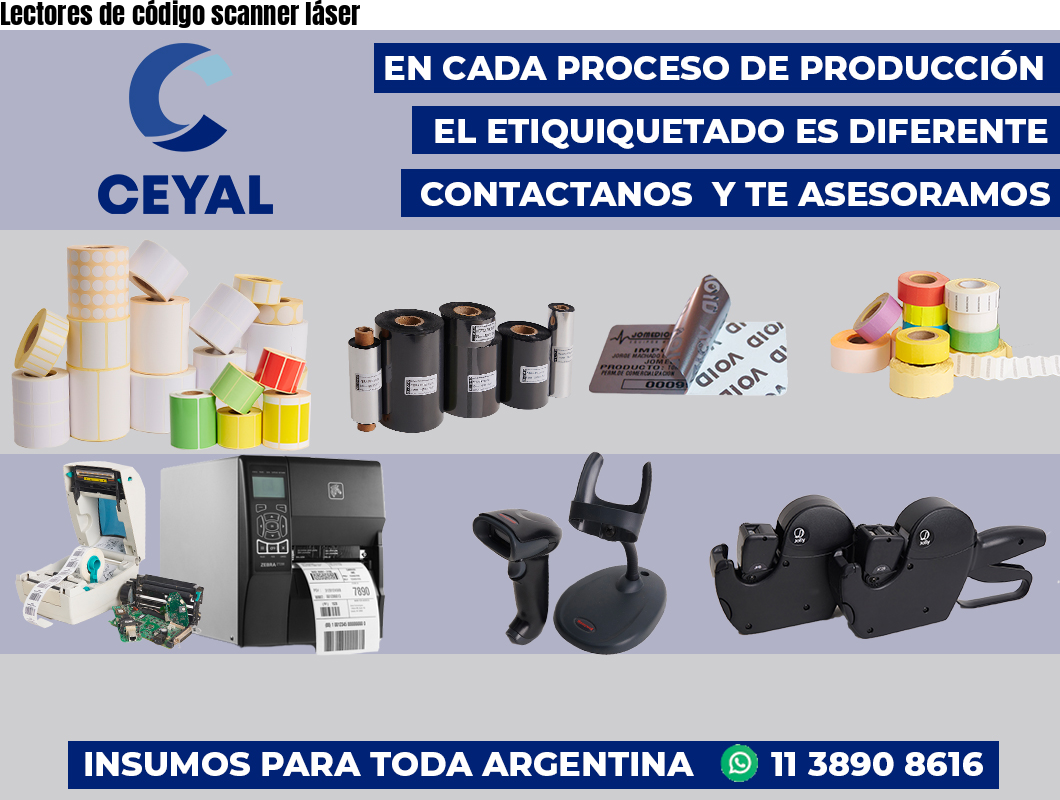 Lectores de código scanner láser