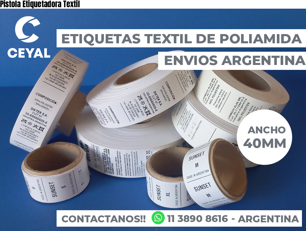 Pistola Etiquetadora Textil
