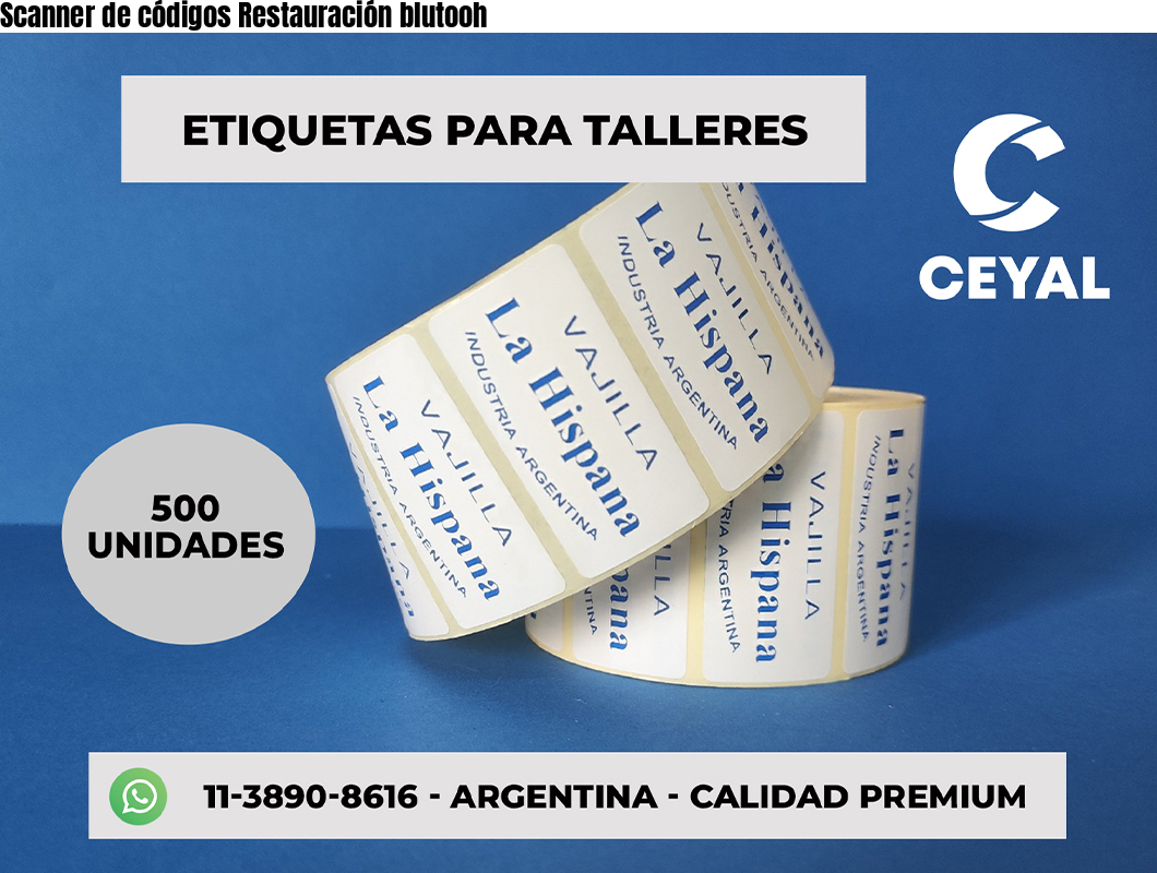 Scanner de códigos Restauración blutooh