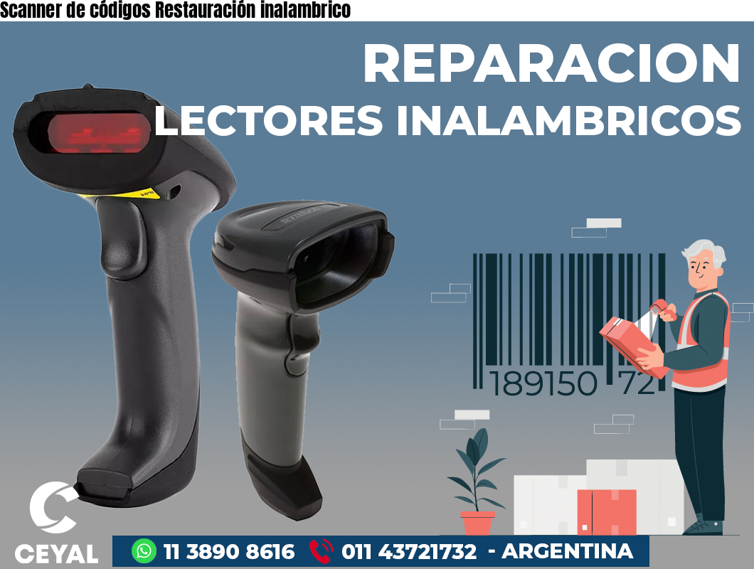 Scanner de códigos Restauración inalambrico
