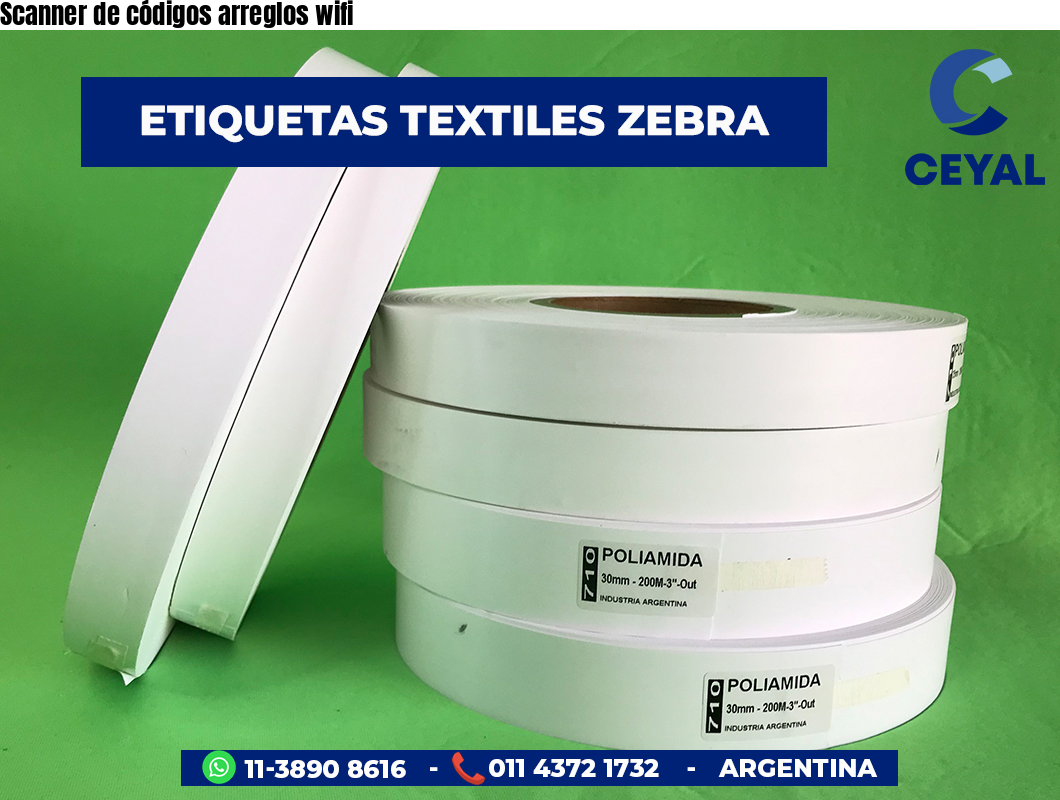 Scanner de códigos arreglos wifi