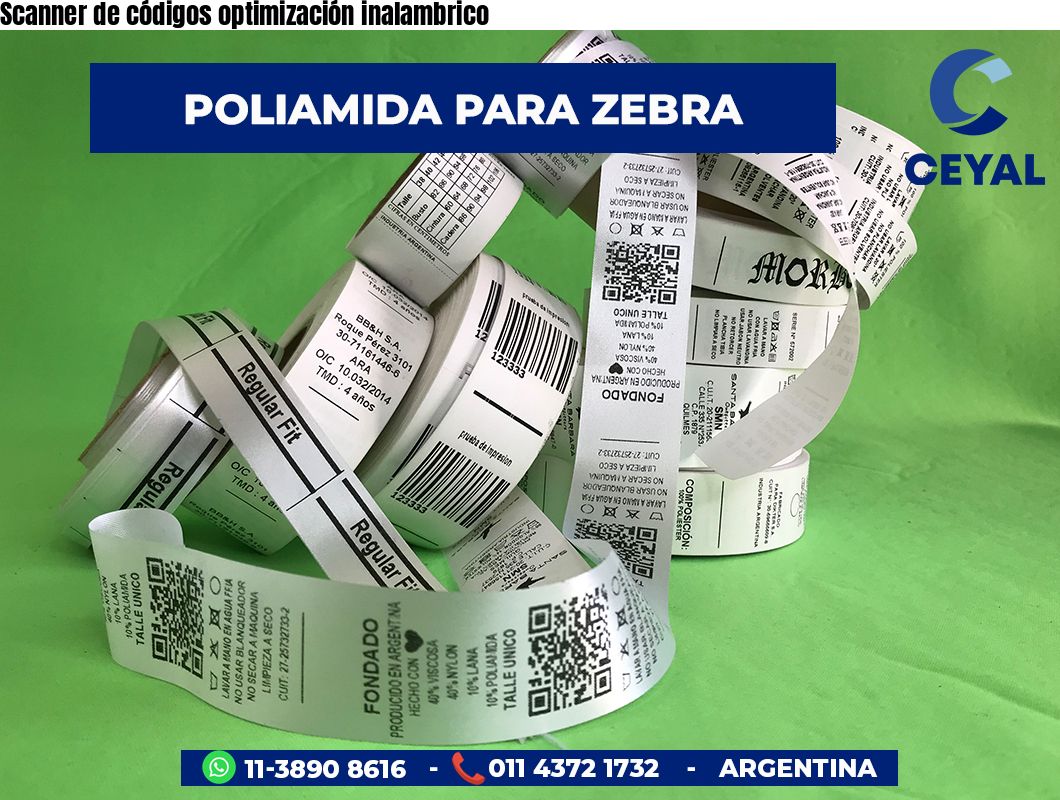 Scanner de códigos optimización inalambrico