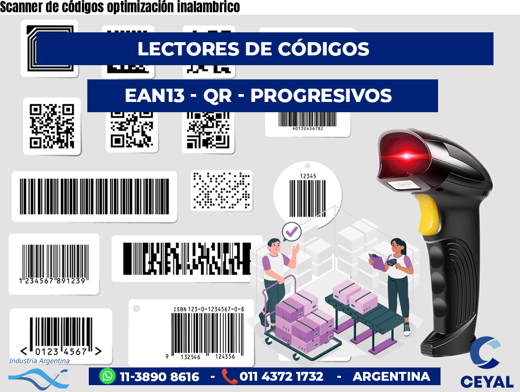 Scanner de códigos optimización inalambrico