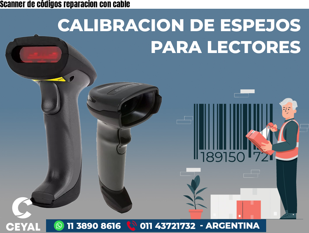 Scanner de códigos reparacion con cable
