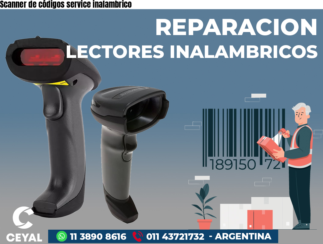 Scanner de códigos service inalambrico