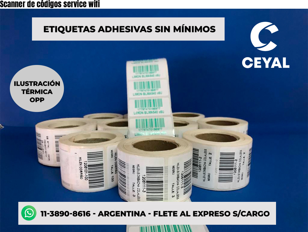 Scanner de códigos service wifi