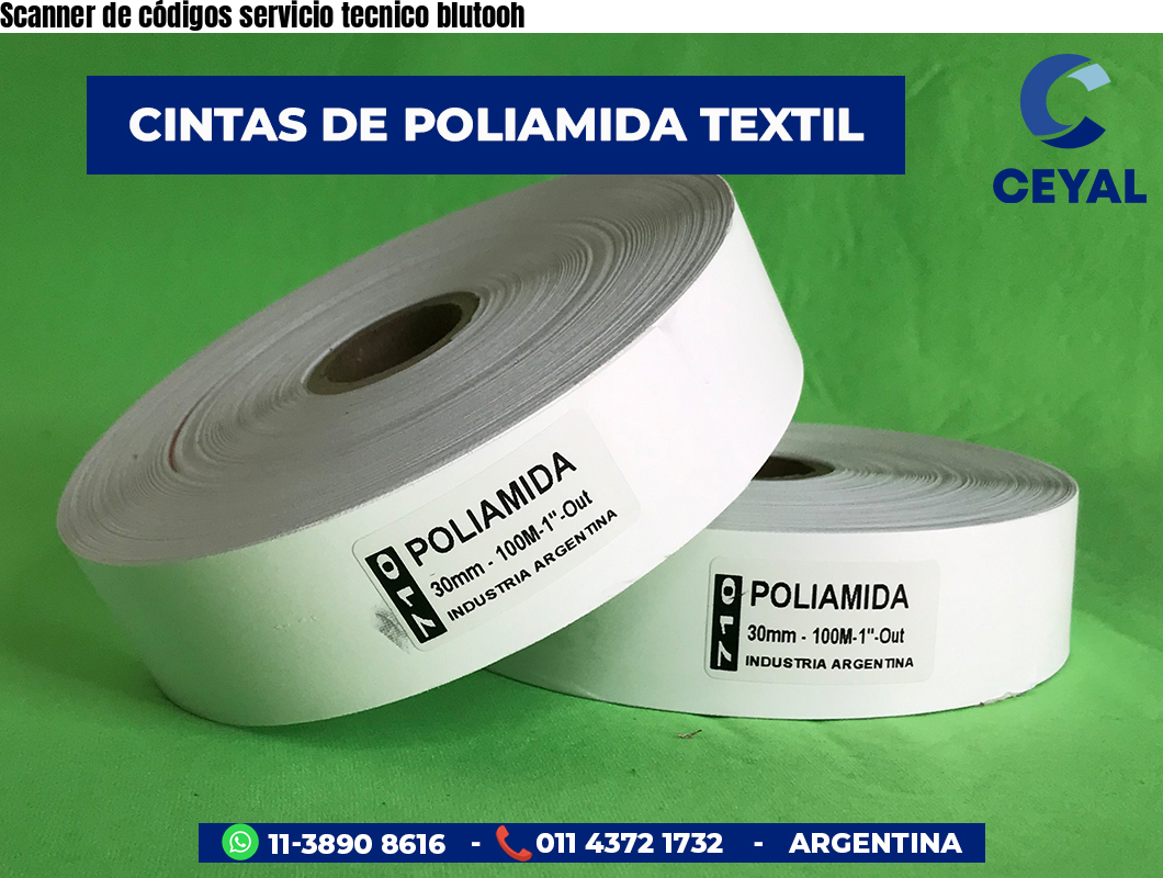 Scanner de códigos servicio tecnico blutooh