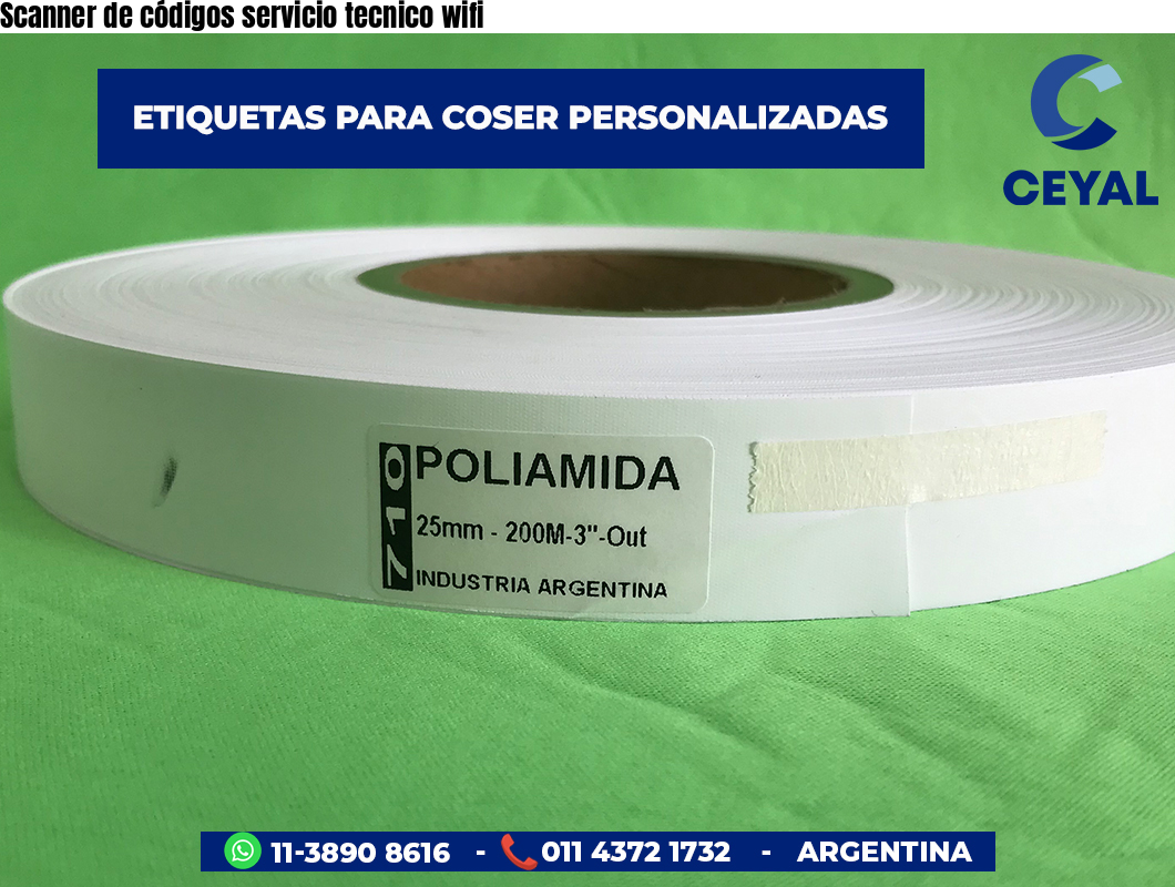 Scanner de códigos servicio tecnico wifi