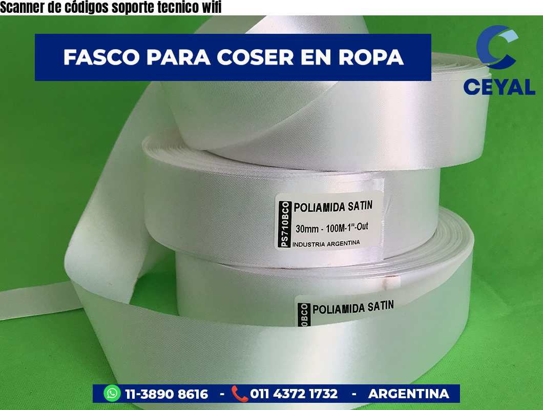Scanner de códigos soporte tecnico wifi