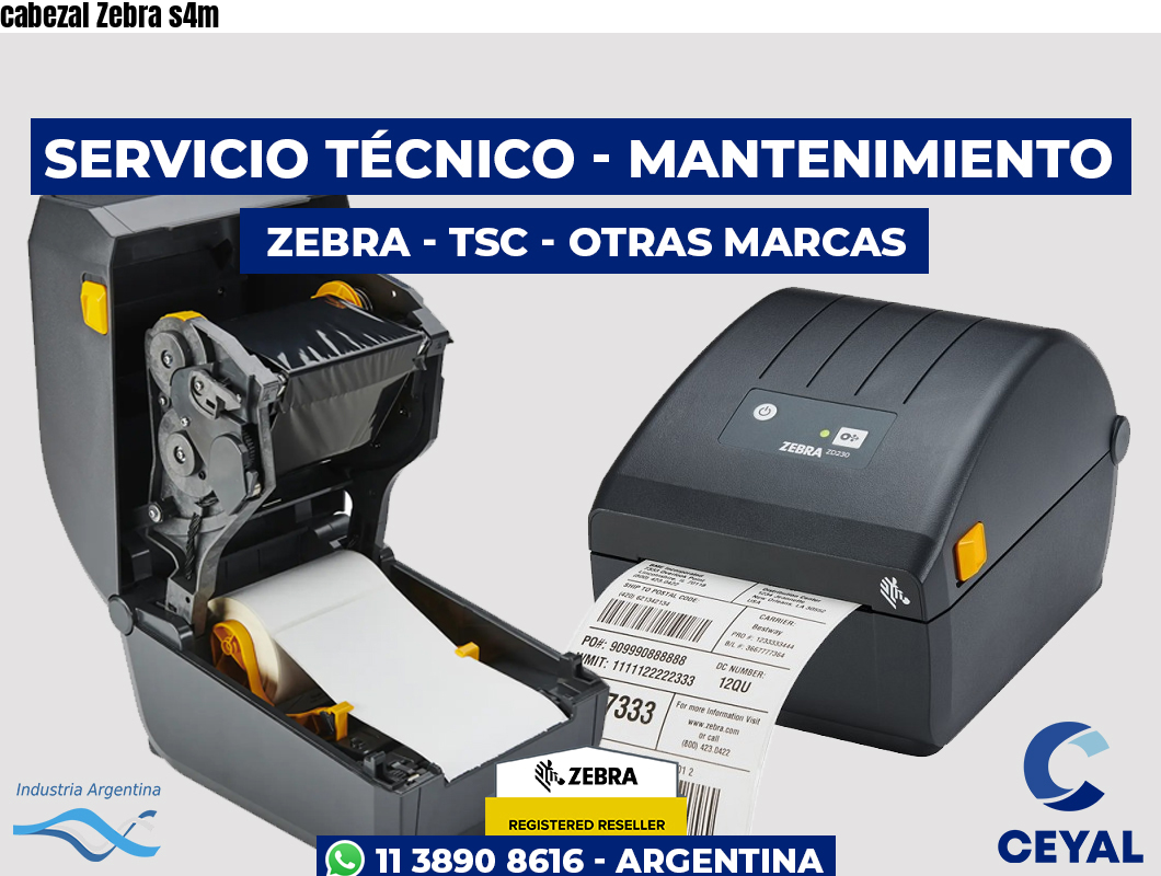 cabezal Zebra s4m