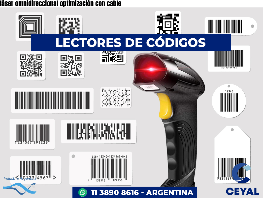 láser omnidireccional optimización con cable