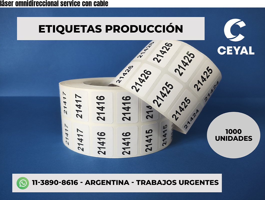 láser omnidireccional service con cable
