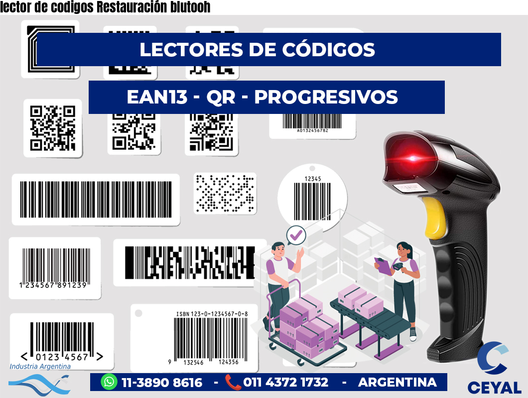 lector de codigos Restauración blutooh