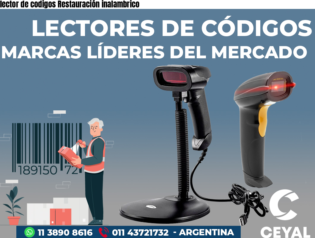 lector de codigos Restauración inalambrico