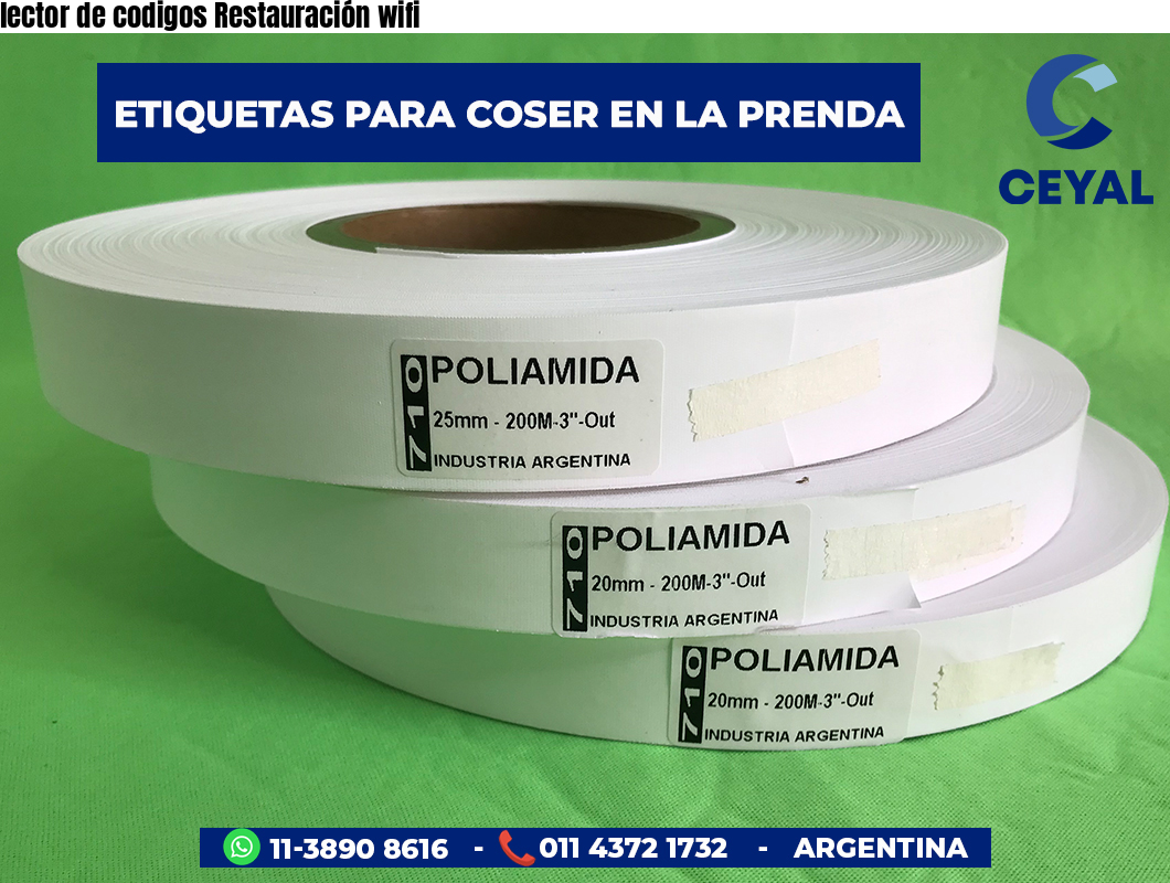 lector de codigos Restauración wifi