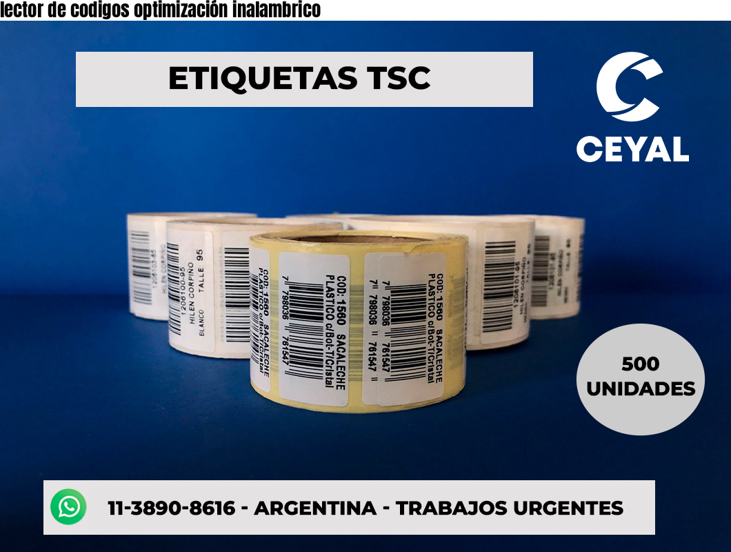 lector de codigos optimización inalambrico