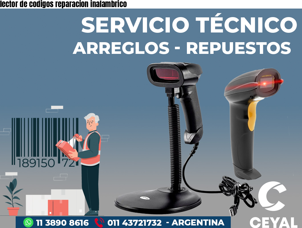 lector de codigos reparacion inalambrico