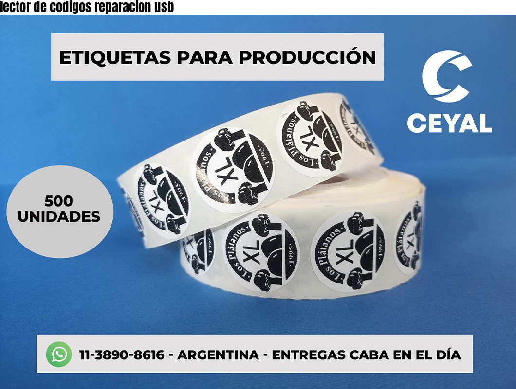 lector de codigos reparacion usb