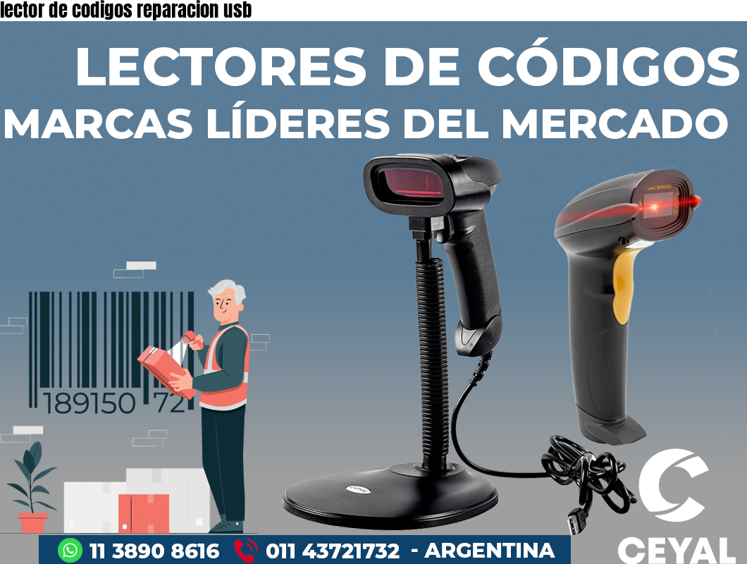 lector de codigos reparacion usb