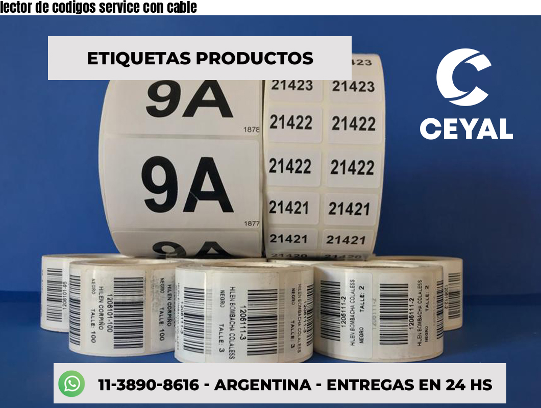 lector de codigos service con cable