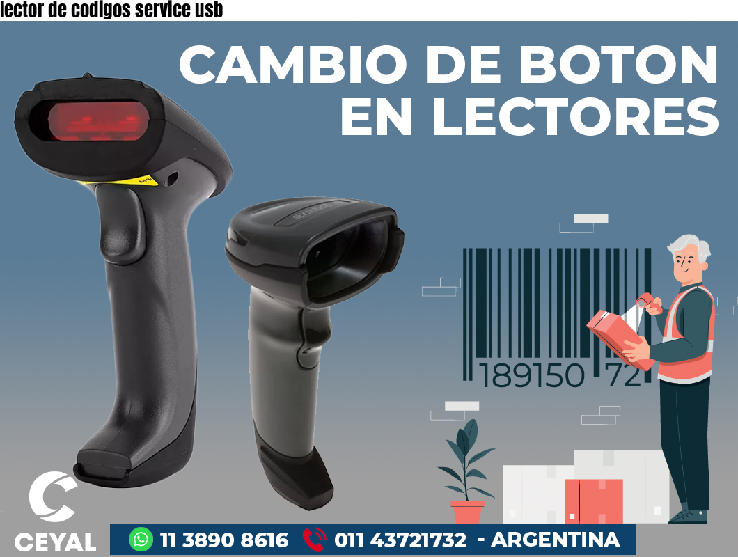 lector de codigos service usb