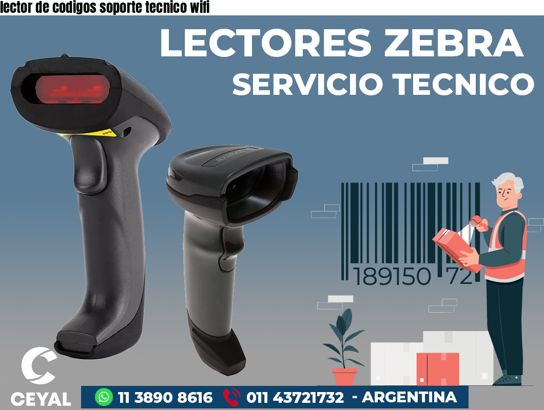 lector de codigos soporte tecnico wifi