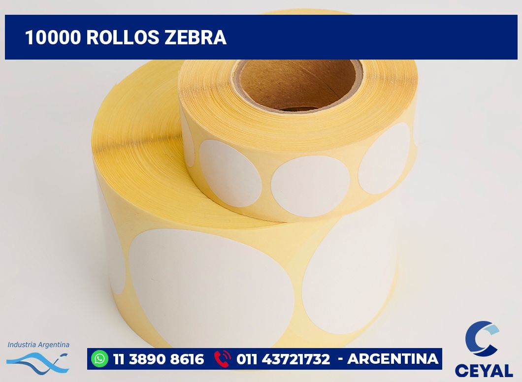 10000 Rollos zebra
