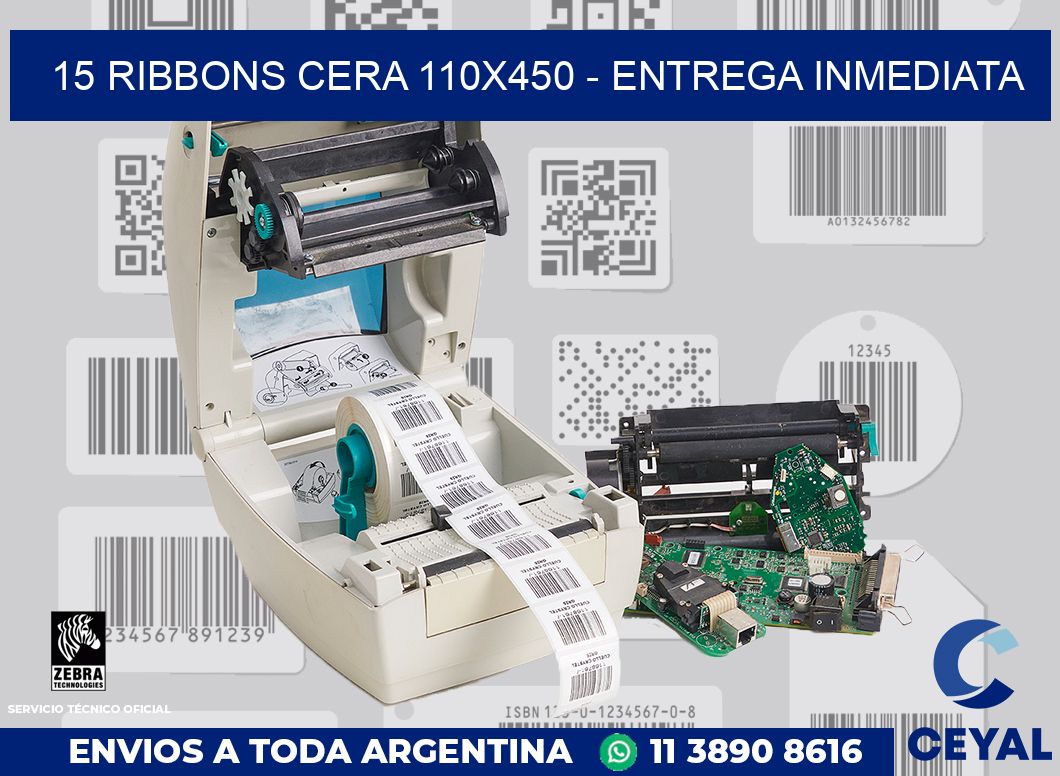 15 Ribbons cera 110x450 - Entrega inmediata