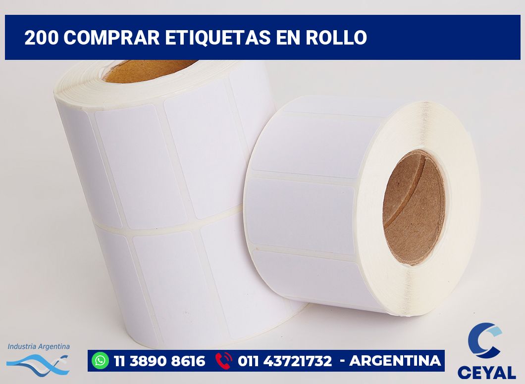 200 Comprar etiquetas en rollo