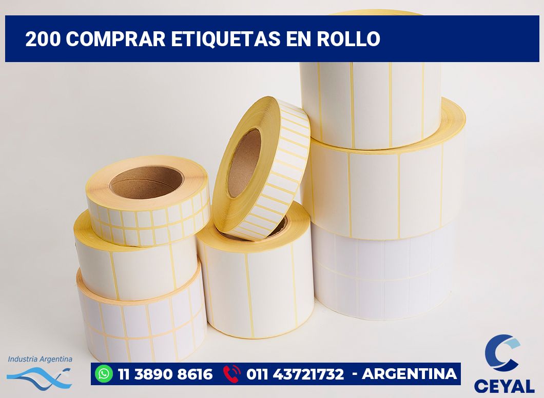 200 Comprar etiquetas en rollo