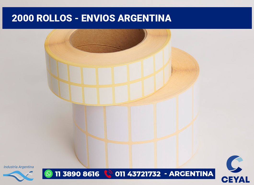 2000 Rollos - envios argentina