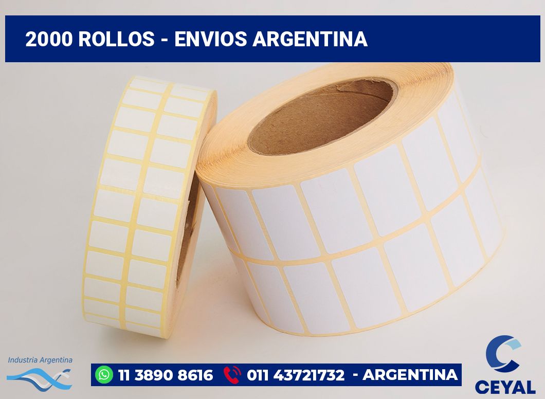 2000 Rollos - envios argentina
