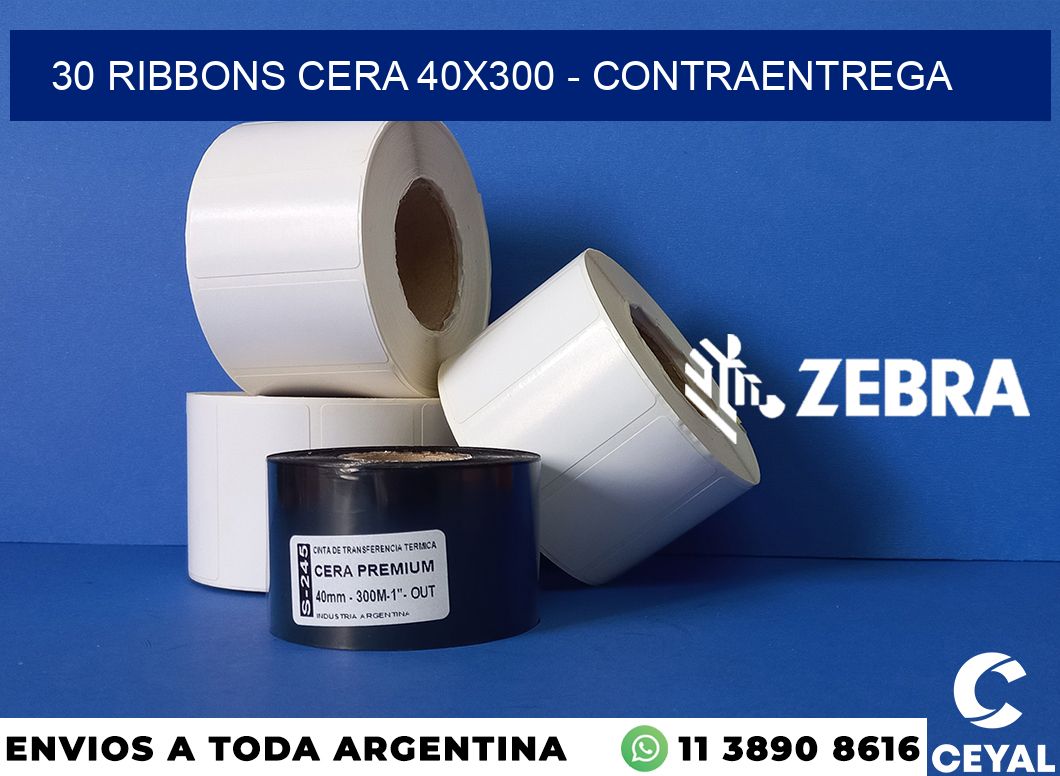 30 Ribbons cera 40x300 - contraentrega