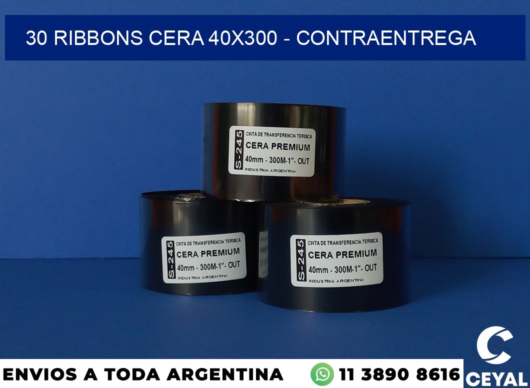30 Ribbons cera 40×300 – contraentrega