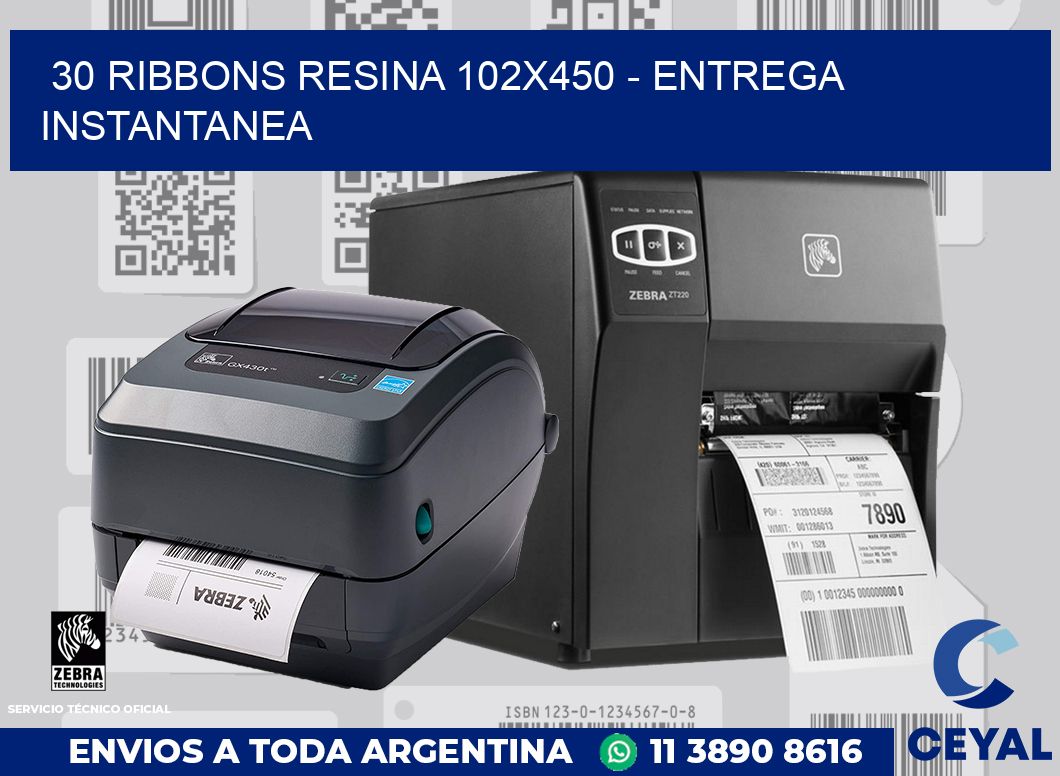 30 Ribbons resina 102x450 - entrega instantanea