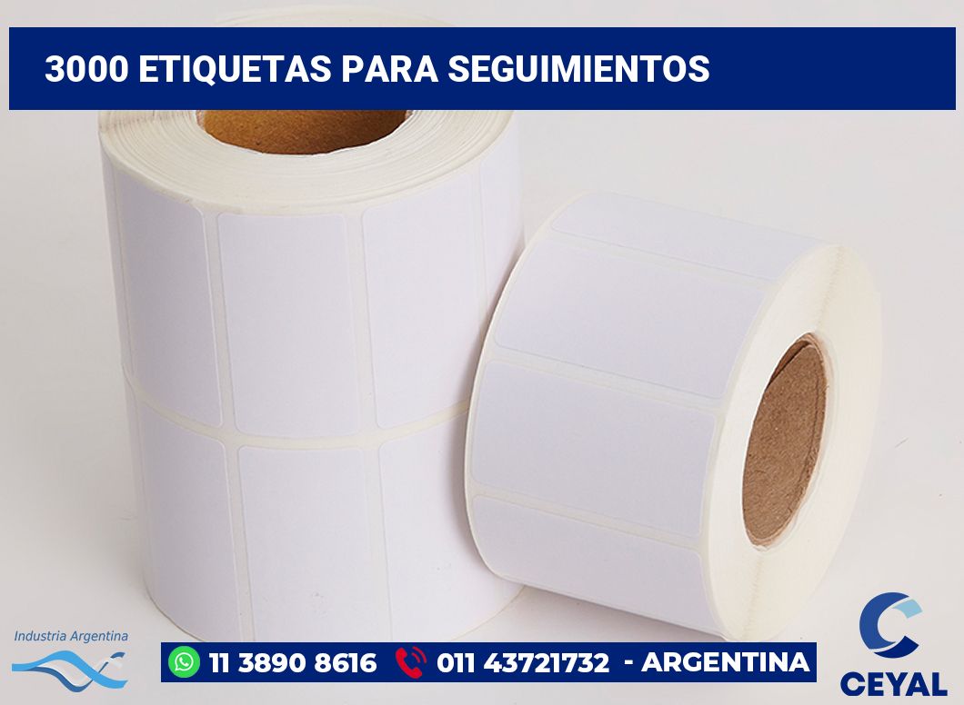 3000 Etiquetas para seguimientos