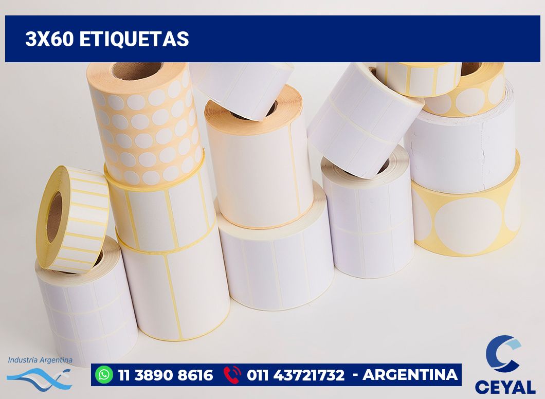 3x60 Etiquetas