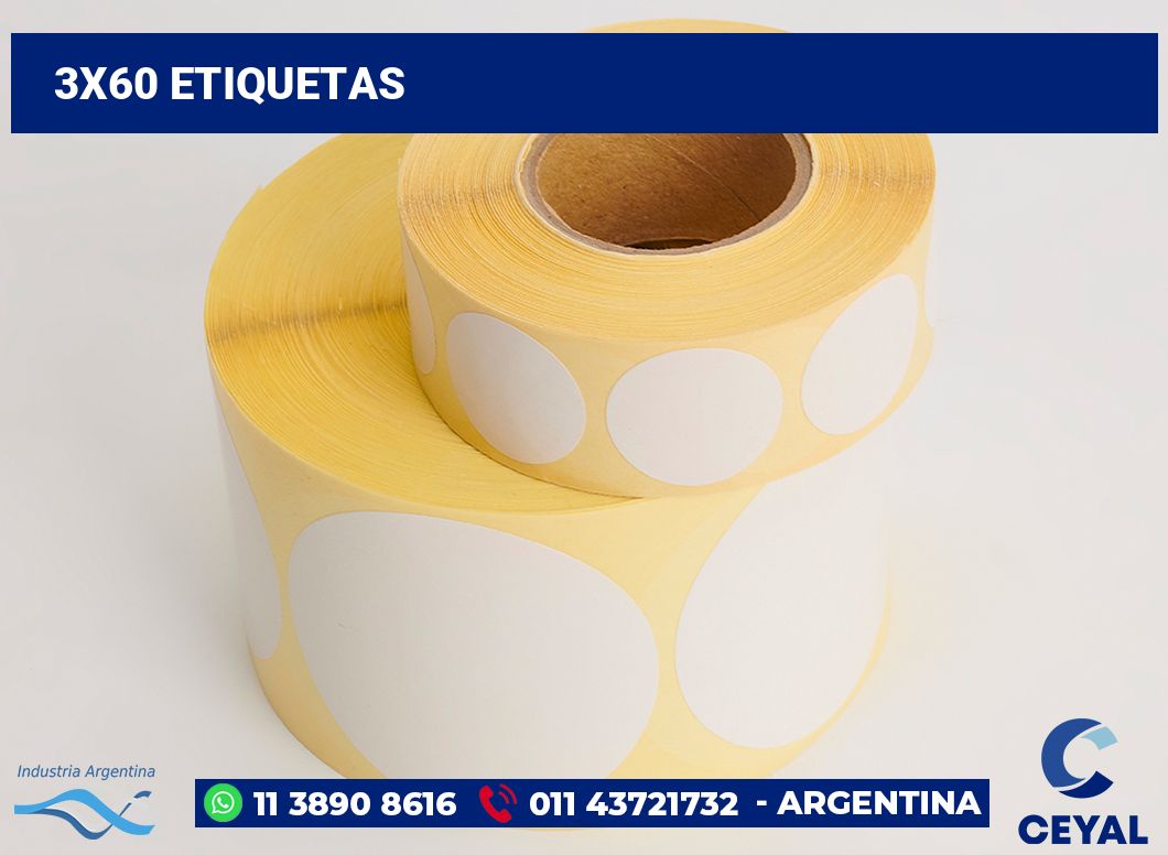 3×60 Etiquetas